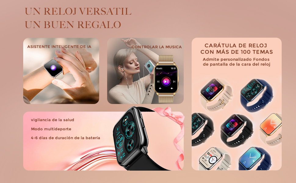 Reloj Inteligente Mujer 