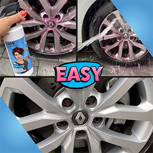 LAAV Limpia Llantas Coche Rim Cleaner I Limpiador de Llantas I Limpieza de Suciedad Persistente