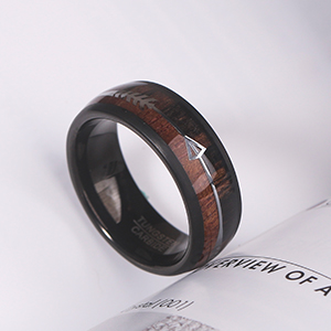 Anillo de madera Koa para hombre