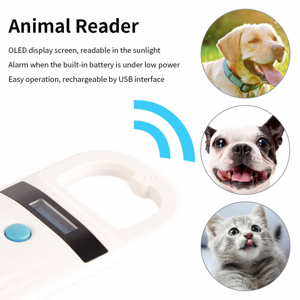 Ejoyous Haustier ID Microchip Scanner, Wiederaufladbar Animal Chip ID-Scanner Haustier Etiketten Sca