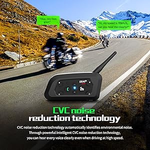 EJEAS V6 Pro+ Motorcycle Helmet Bluetooth Intercom