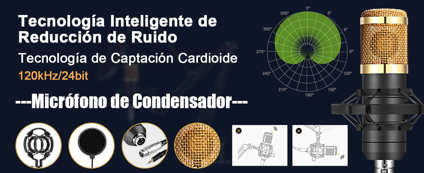 Tecnología de captación cardioide