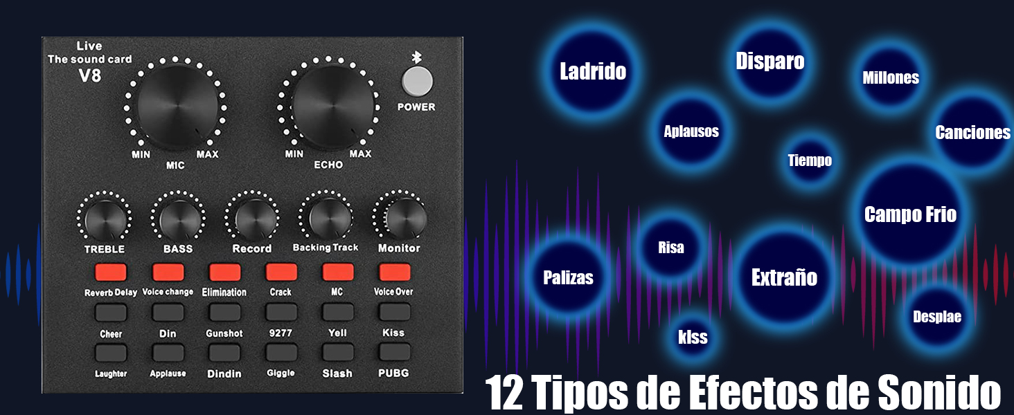 12 efectos de sonido