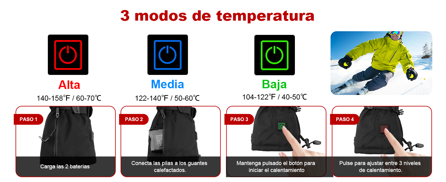 Guantes Calefactables