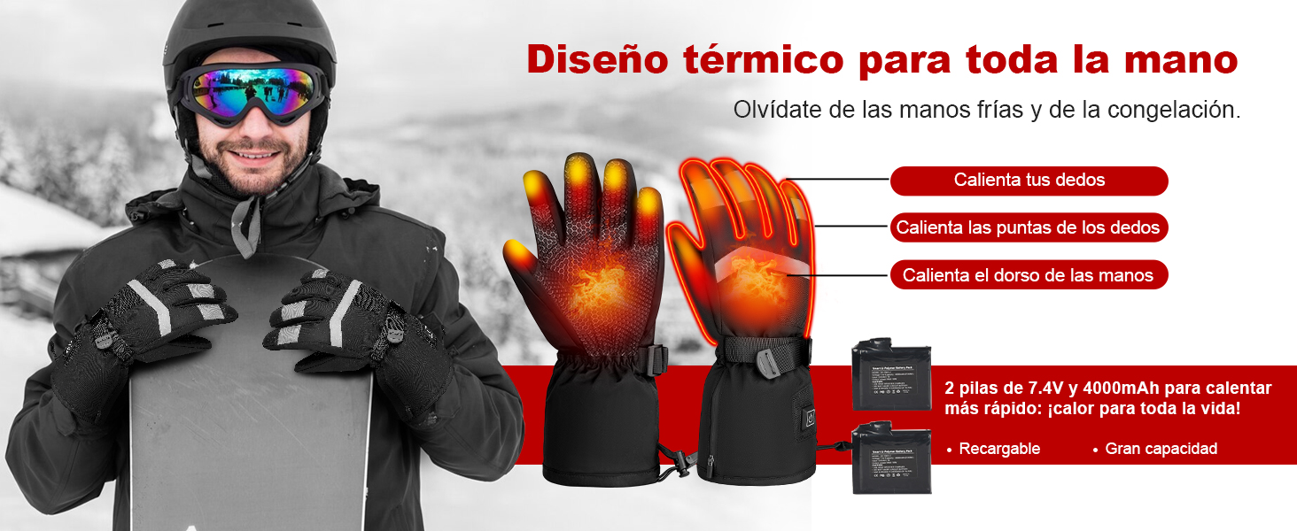 Guantes Calefactables