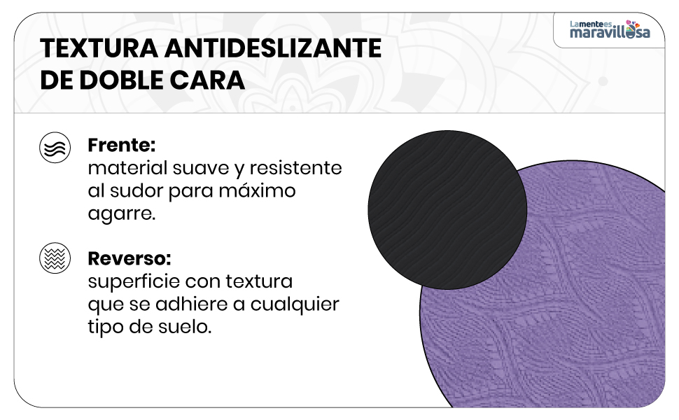 Textura antideslizante de doble cara