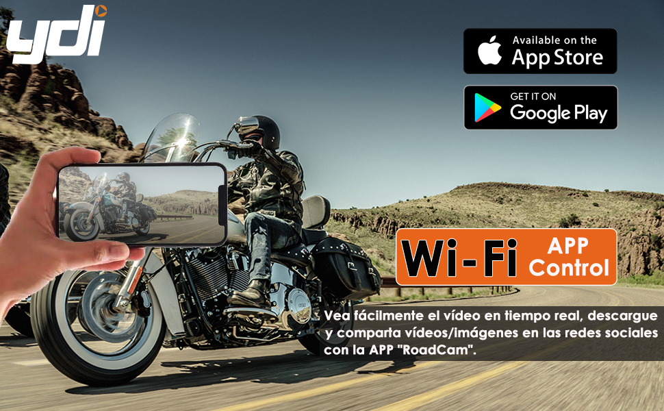 wifi dash camara para moto ydi