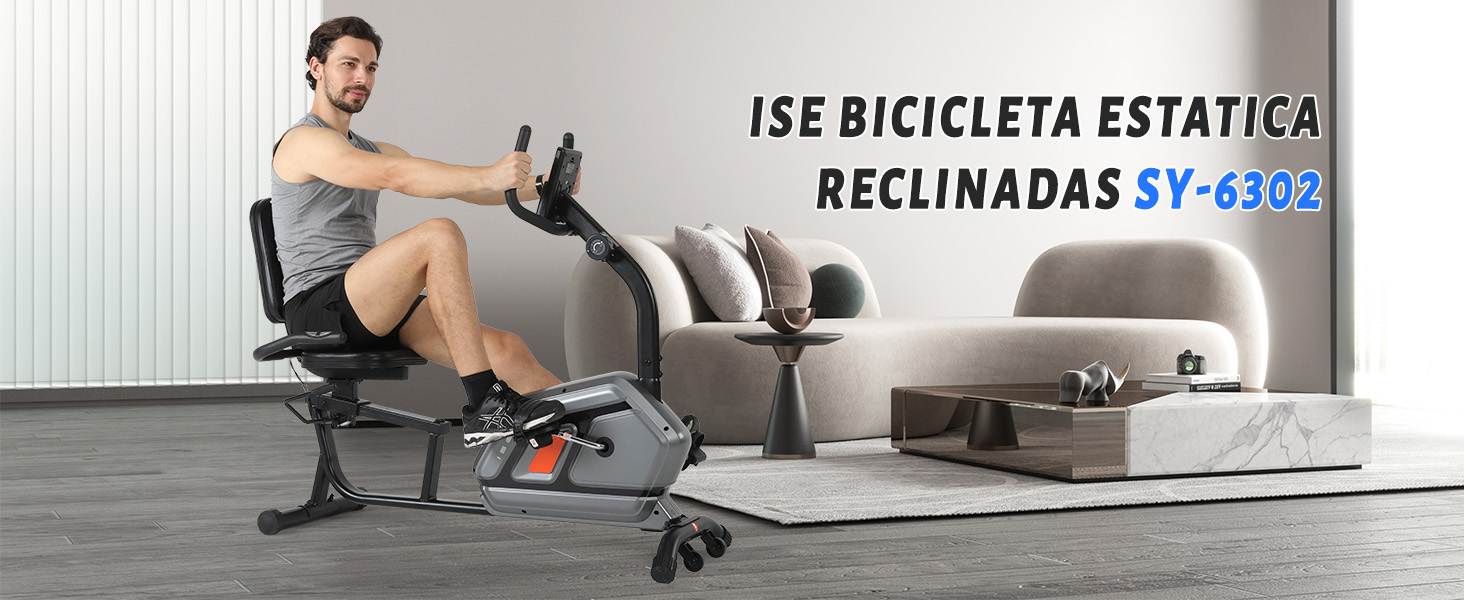 ISE Bicicleta Estatica Reclinadas SY-6302