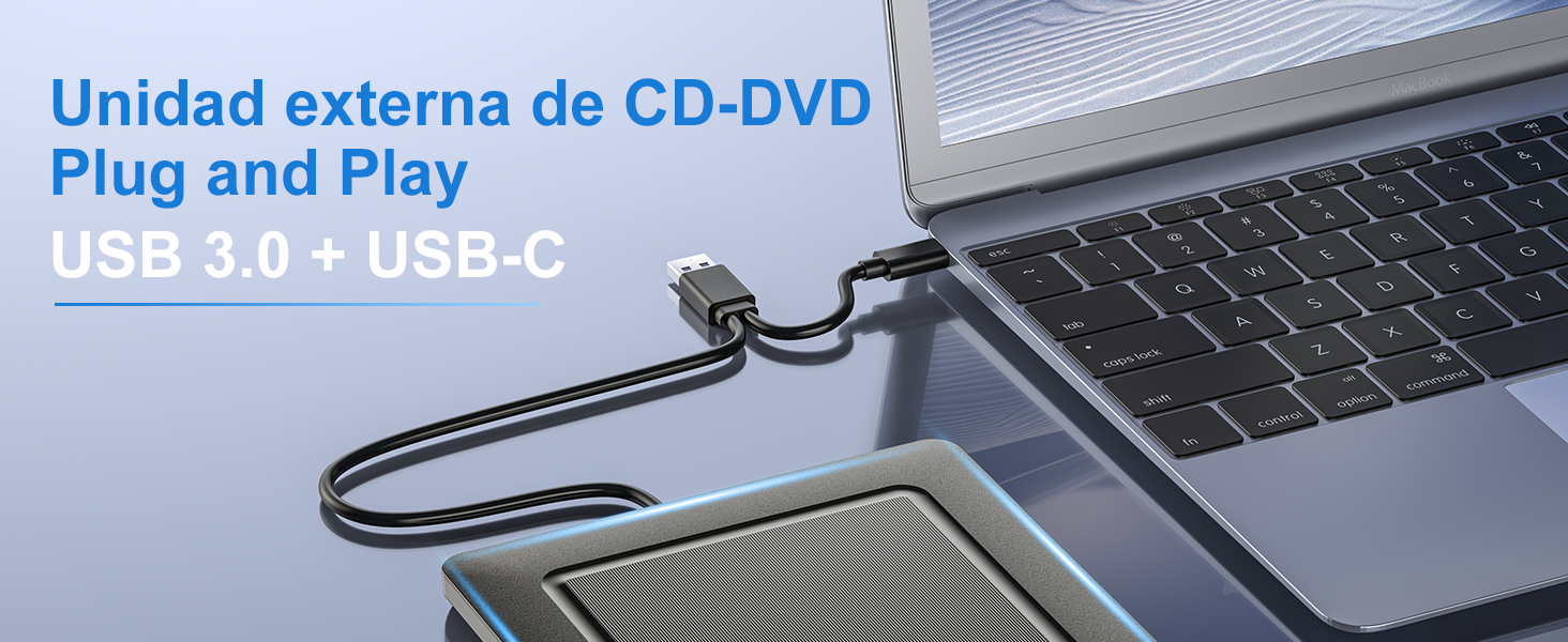 Lector CD DVD Externo