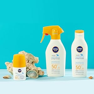 Nivea sun crema spray loción hidratar proteger protector sol-ar verano playa piel pistola niños