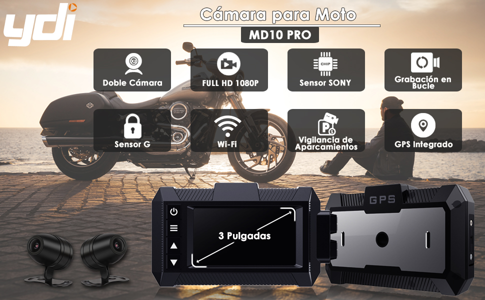 camara para moto ydi MD10 PRO