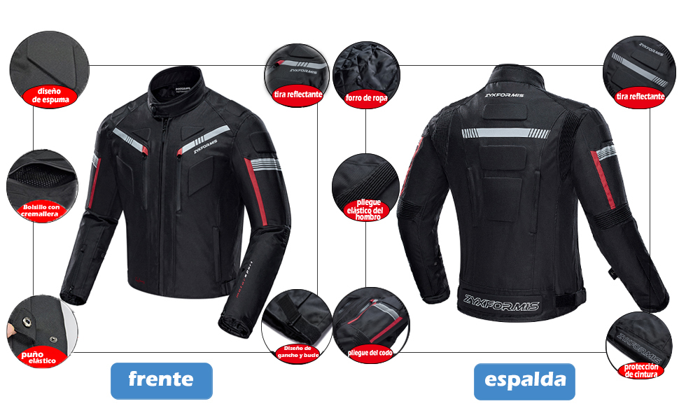 Chaqueta de Motocicleta de Moto para Hombre