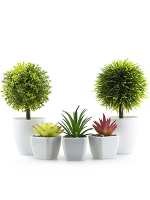 Mini maceta plantas artificiales