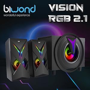 altavoces vision rgb 2.1