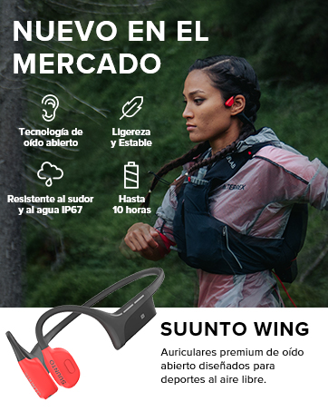 SUUNTO Wing Auriculares premium de oído abierto diseñados para deportes al aire libre