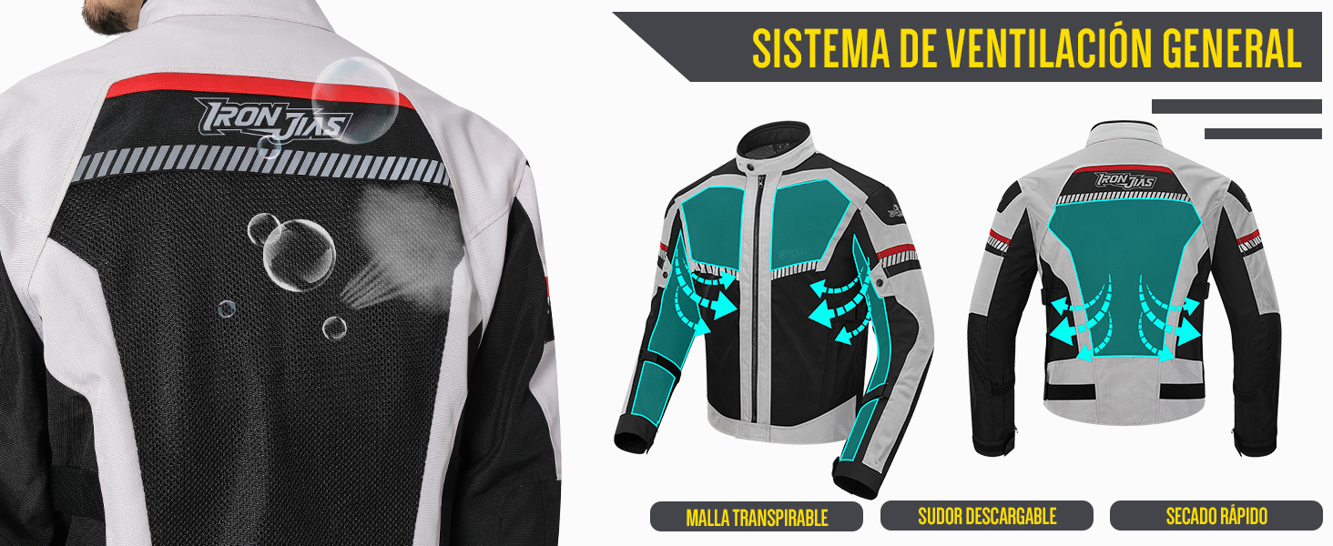 chaqueta moto hombre verano