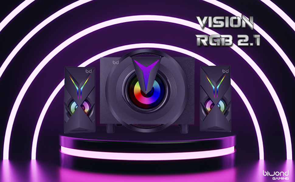 altavoces gaming vision rgb