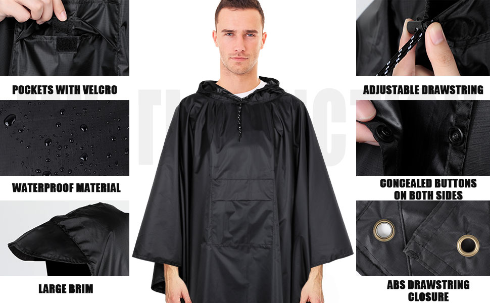 poncho impermeable