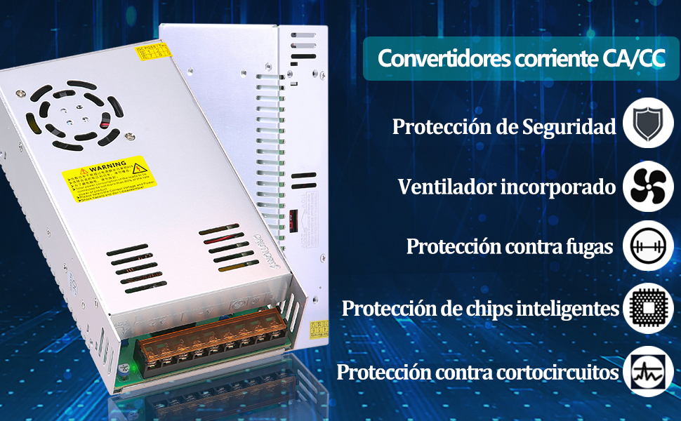 DC 12V 50A 600W Fuente de alimentación transformador