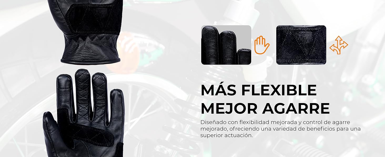 guantes negros de invierno