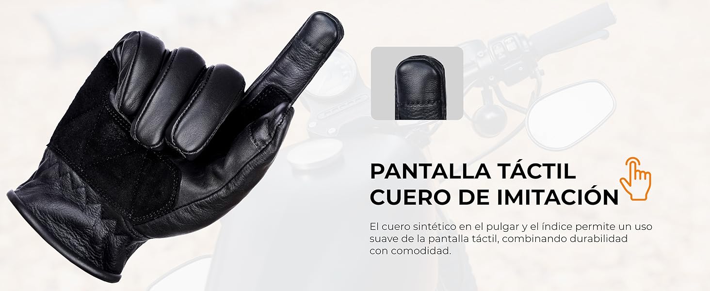 guantes negros de invierno