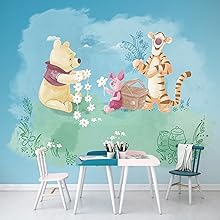 Papel pintado fotográfico de Disney para decorar la pared de la habitación de los niños, diseño de Winnie