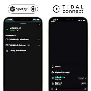 Spotify Connect y TIDAL Connect