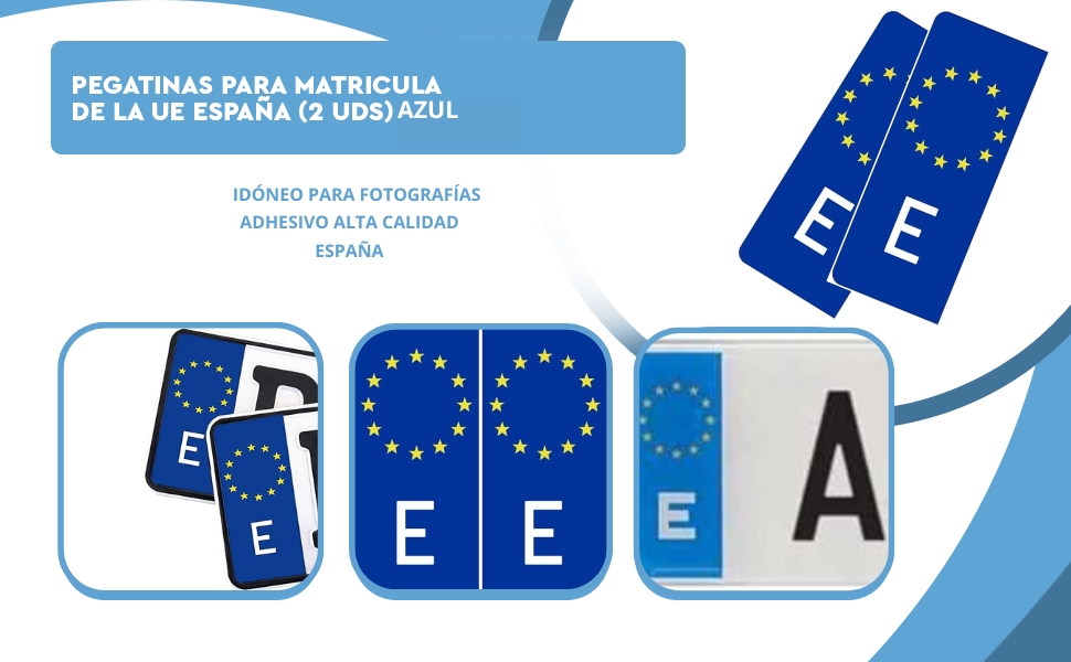 adhesivo para matrícula ue