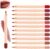 12 Colores Set Delineador de Labios, Perfilador Labiales Mate Aterciopelado Fácil de Usar, Crayón Labial Natural Resistente al Agua y de Larga Duración, Lip Liner para Maquillaje Cosmético Belleza