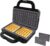 Cecotec Sandwichera 2 Sandwiches Rock’nToast Deep 3in1. 1000W, 3 Pares de Placas Desmontables, Revestimiento de Piedra y Ecológico, Indicador Luminoso, Hueco Recogecables