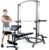 Marcy SM1050 Smith Machine con Barra guiada y Squat Rack Sentadillas para Barra olímpica, con Banco de Pesas Completo Independiente