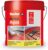 fischer – Impermeabilizante Elástico Con fibras, Color Rojo, (Cubo de 15 l – 20 Kg)