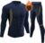 UNIQUEBELLA Suit Esquí Térmica Ropa Interior Térmica Manga Larga Camiseta + Térmica Pantalones Largos, Deportes de Invierno, Conjuntos térmicos para Hombre