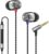 SoundMAGIC E10C Auriculares In Ear con Cable y Micrófono Auriculares Internos Estéreo HiFi de Alta Fidelidad Auriculares Intrauditivos con Aislamiento de Ruido Graves Potentes Cable sin Enredos Gunmetal