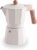 Lacor – 62096 – Cafetera Italiana Trento White, Cafetera Express, Aluminio Fundido, Apta para Todo Tipo de Fuegos Incluido Inducción, Capacidad 6 Tazas, Acabado Blanco Mate