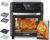 COSORI Freidora de Aire 12L, 11 Multifunciones, Air Fryer con Doble Resistencia 30-220°C, 7 Accesorios, 50+ Recetas, Ventana, Freidora sin Aceite y Horno de Sobremesa, Pantalla Táctil LED, 1800W