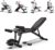 Banco Musculacion Capital Sport, Banco De Pesas Musculacion con Extensiones de Piernas, Banco Abdominales y Lumbares Inclinable Plegable, Multifuncional Regulable Banco Ajustable Gym Casa