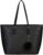 URAQT Bolsos de Mujer, Universidad Mujer, Grande para Portatil 15.6 Pulgadas, Tote Shopper, de Hombro, Cuero Impermeable Negro