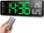 Fuloon Despertador Digital con Control Remoto, 13» Reloj de Pared LED Digital, Reloj Despertador Digital Moderno con Cronómetro de Tiempo y Cuenta Regresiva,Brillo Ajustable,Hora,Fecha,Temperatura