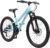 BIKESTAR Bicicleta de montaña de Aluminio Bicicleta Juvenil 24 Pulgadas de 10 a 13 años | Cambio Shimano de 21 velocidades, Freno de Disco, Horquilla de suspensión | niños Bicicleta