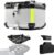 45L 55L 65L 80L 100L Baúl de Moto,Baúl de Aluminio para Moto,Maleta Top Case Impermeable,Maletero de Motocicleta,Caja Moto para Scooter con Placa de Montaje y Respaldo(Plata,45 L)