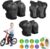 6Pcs Protecciones Patines, Rodilleras Coderas y Muñequeras para Infantil, Equipo de Protección, Juego Protector de muñeca para Niños Bicicleta Ciclismo Monopatín Patinete Skate