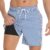 Aisprts Bañador Hombre Shorts de Baño 2 en 1 con Forro de Compresión Pantalones Cortos de Natación Elásticos de Secado Rápido Shorts de Playa con 2 Bolsillos con Cremallera