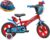 A.T.L.A.S. Bicicleta de 12 Pulgadas Equipada con 1 Freno, Placa Frontal Decorativa, Guardabarros, cárter, estabilizadores y Casco Spiderman Incluido Delantera, Niños, Rojo idéntico a Las Fotos, 12»