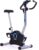 BAKAJI Bicicleta estática para fitness de casa con asiento de altura ajustable, bicicleta de gimnasio, spinning bike con pantalla LCD y sensores cardíacos y calorías para entrenamiento de piernas,