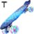 BELEEV Skateboard Complete 22 x 6 Inch Mini, para Niños, Adolescentes, Principiantes, Ruedas con luz LED de PU con Herramienta en T para Patines Todo en Uno, Monopatín 55cm