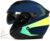 BHR Casco Jet Doble Visera 809 DOUBLE | Casco Scooter homologado ECE | Casco Moto Jet con 4 Puntos de Ventilación | AZUL MATT | XS