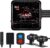 Cámara Mejorada del Tablero de la Motocicleta WiFi HD 1080P Cámara Frontal y Trasera, DVR Impermeable de Cuerpo Completo con GPS, Videos de Descarga de Alta Velocidad, Control Remoto (Negro-Q6UL)