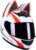 Casco De Moto con Orejas De Gato Casco De Moto De Cara Completa Hombre Mujer Casco De Moto con Doble Visera Casco De Motocross Casco De Moto Scooter Certificación ECE Cascos I,S=50-53CM