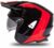 Casco Moto Trial UFO serathan Negro Rojo Brillo Talla XL